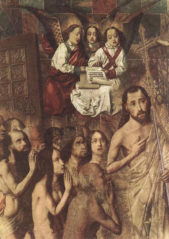 Bartolome Bermejo Christ Leading the Patriarchs to the Paradise (detail)